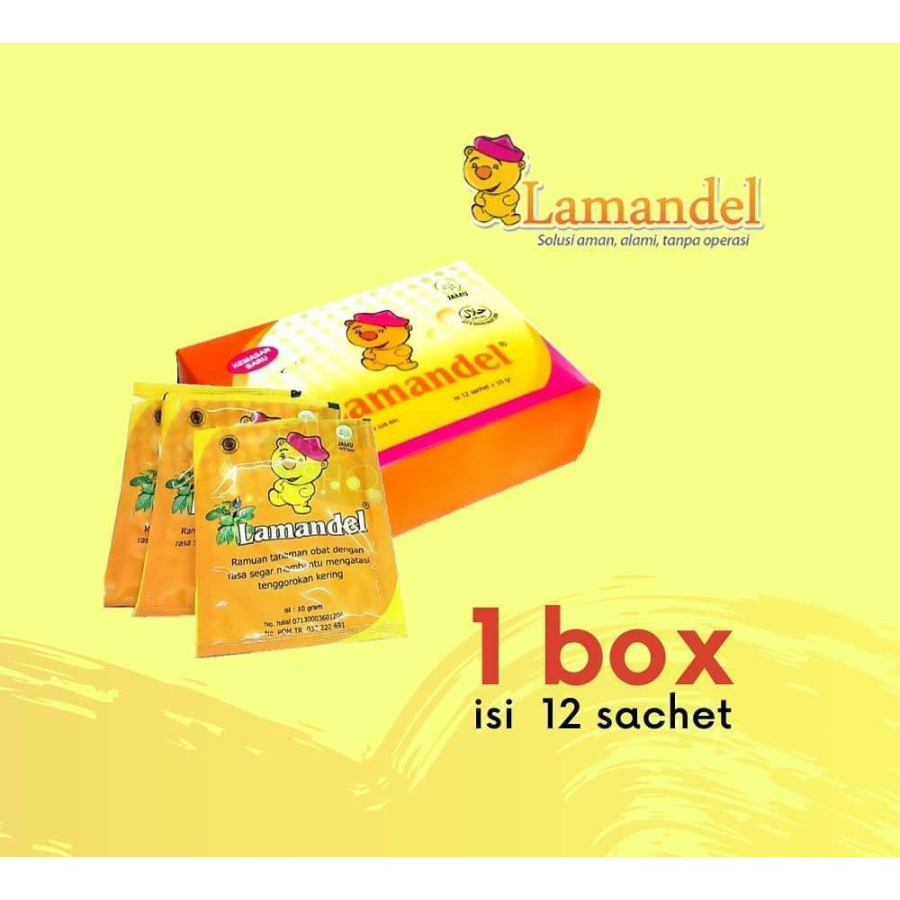 

Lamandel Sachet Lamandel Obat Amandel Kemasan Kotak / Sachet