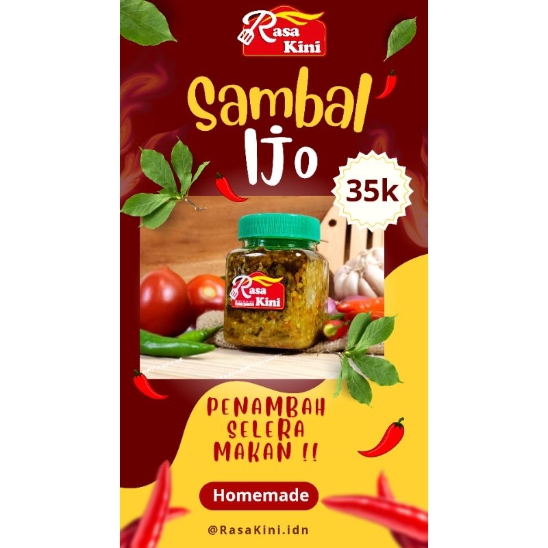 

Sambal ijo Rasakini SPESIAL NATAL Dapat kotak GRATIS!!!