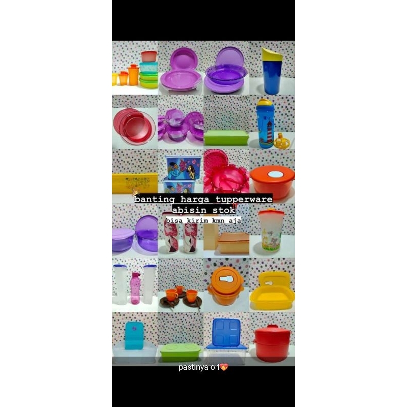 TUPPERWARE ORIGINAL MURAH TEMPAT MAKAN SAYUR