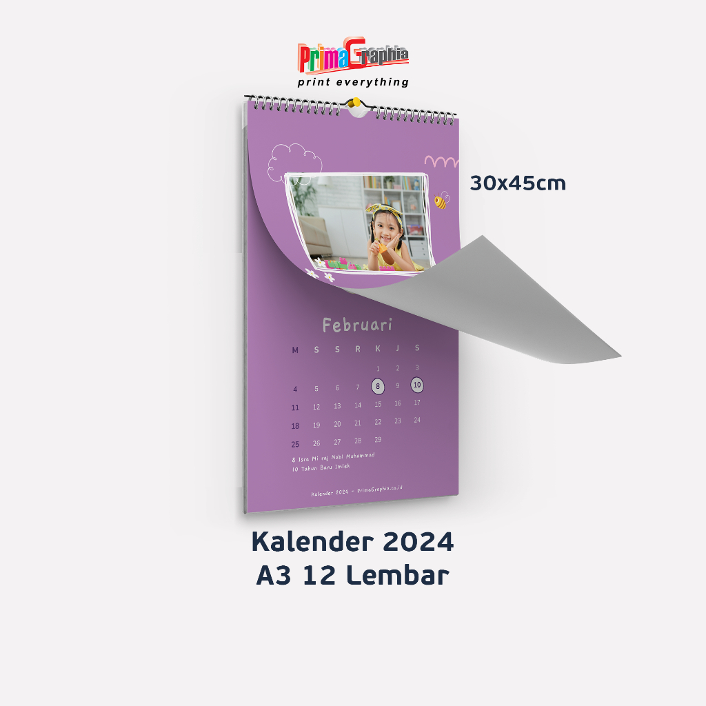 

Kalender Dinding A3 isi 12lbr