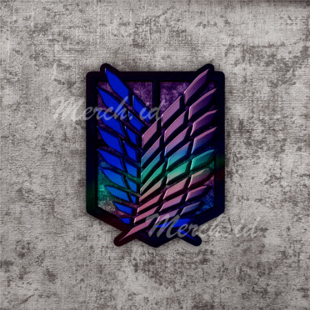 

Stiker Hologram Anime Attack On Titan Shigenki No Kyojin