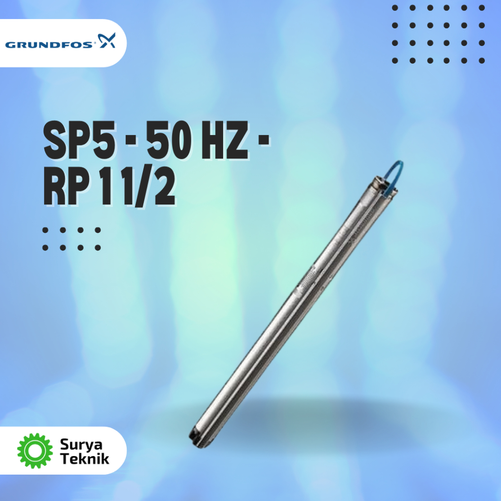 MESIN POMPA AIR GRUNDFOS TIPE SP 5A-17 Oil Filled