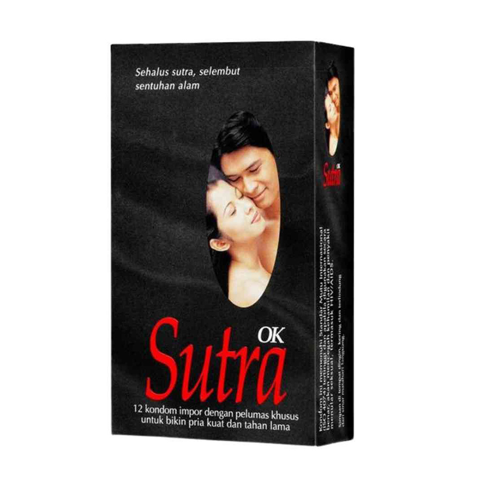 Kondom Sutra OK Isi 12 / Sutra Hitam / Lembut