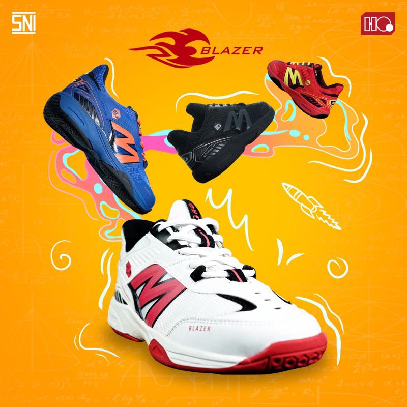 Sepatu Badminton Anak HIQUA BLAZER JUNIOR JR  Original
