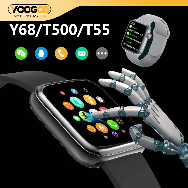 Jam Tangan Pintar / Jam Tangan Tahan Air / Y68 / T500 / Jam Tangan Bluetooth