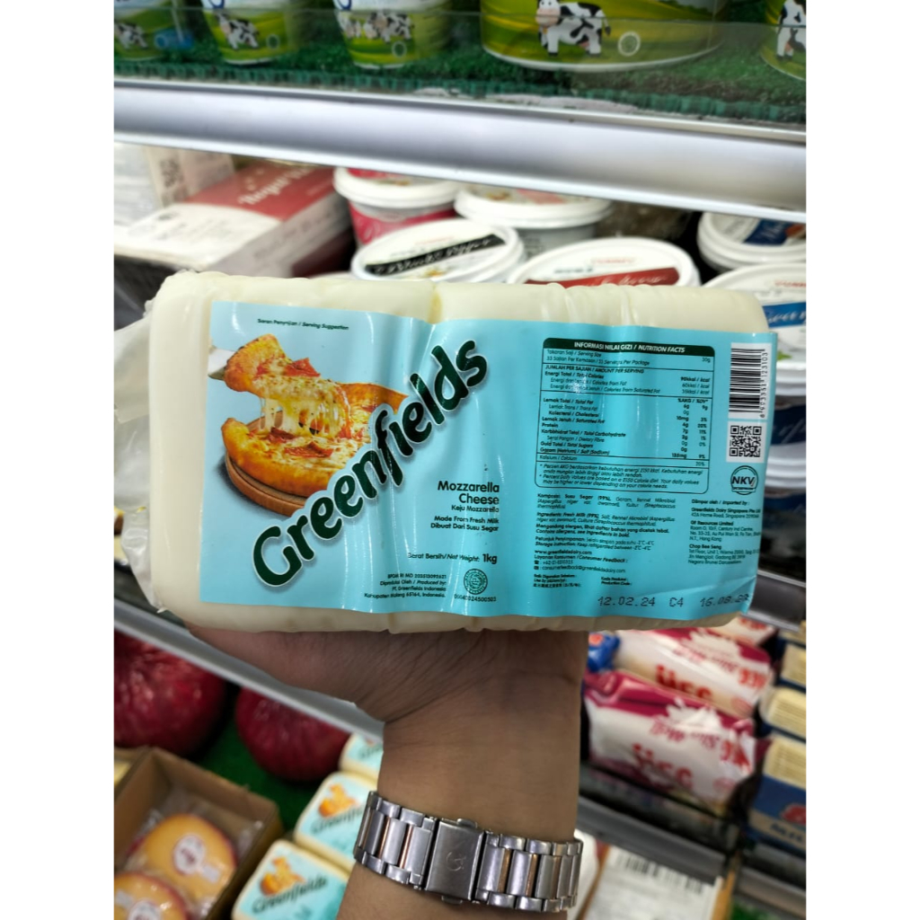 

[INSTANT & SAMEDAY ONLY] Greenfields Mozzarella Cheese Keju 1kg