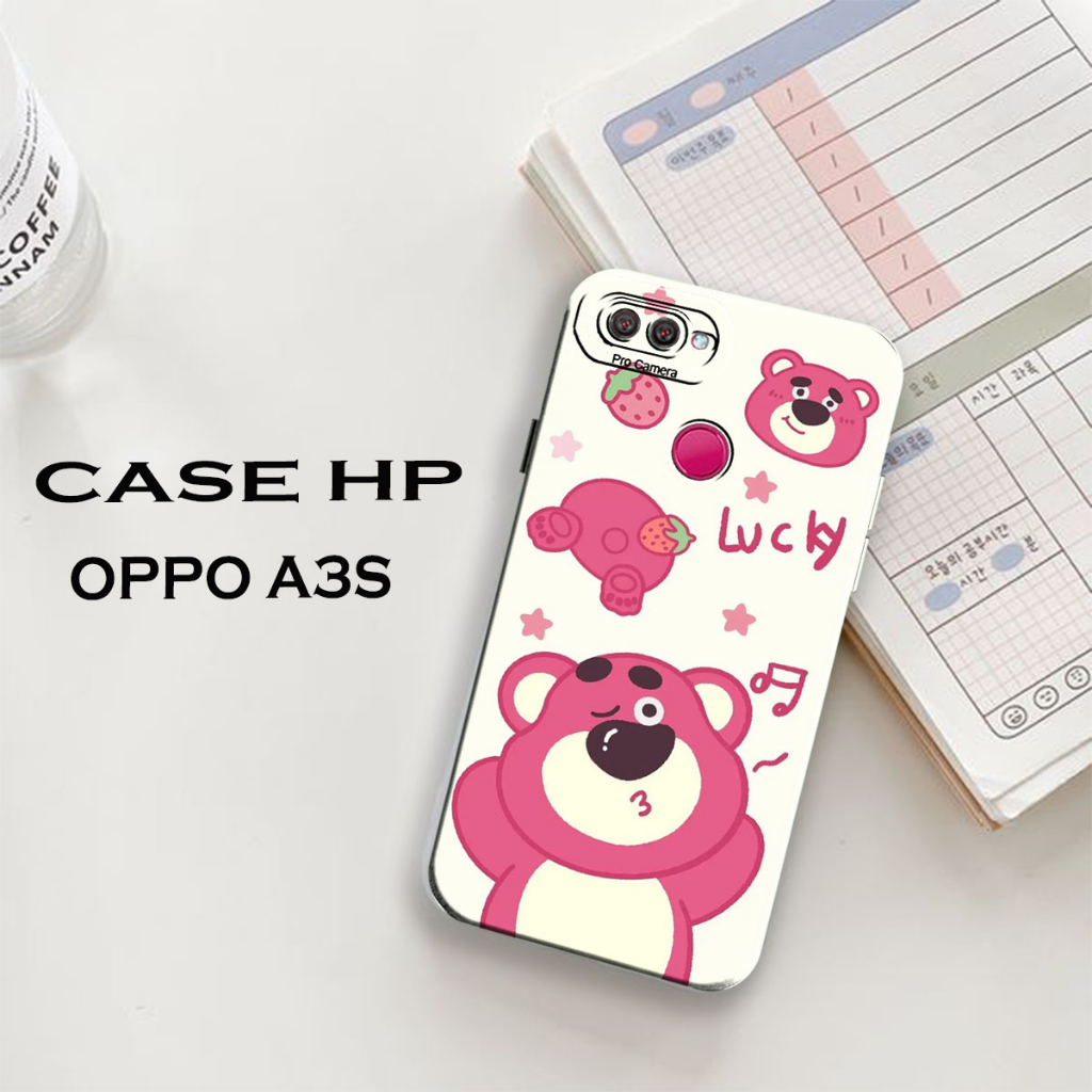 Premium Casing Hp Oppo A3S / Oppo A5 Softcase Macaron Prokamera Motif Cartoon Lotso Cute Case Hp Cew