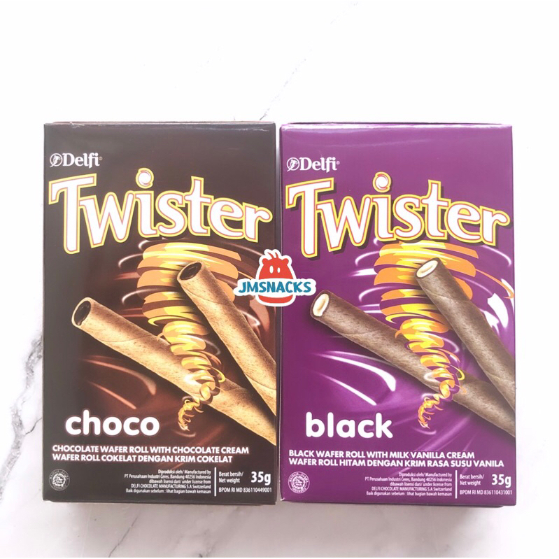 

[PROMO!!] Delfi Twister Kotak 35gr - Wafer roll twister thins nikmat enak termurah diskon