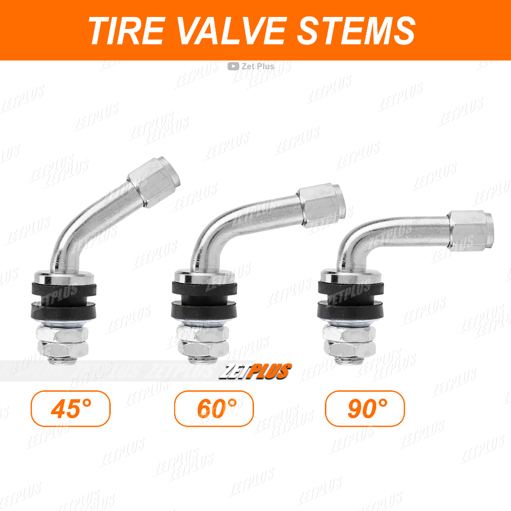 PENTIL BAN TUBELESS BESI L BENGKOK /45-60-90 derajat atv tubles motor mobil universal