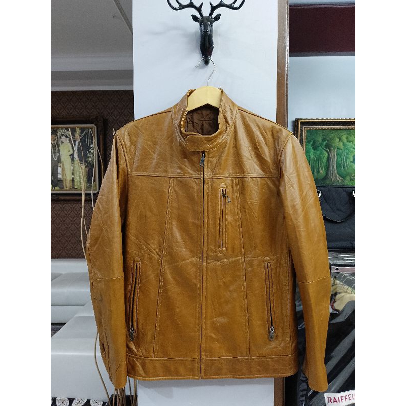 jaket kulit sapi UNIQLO (size L)