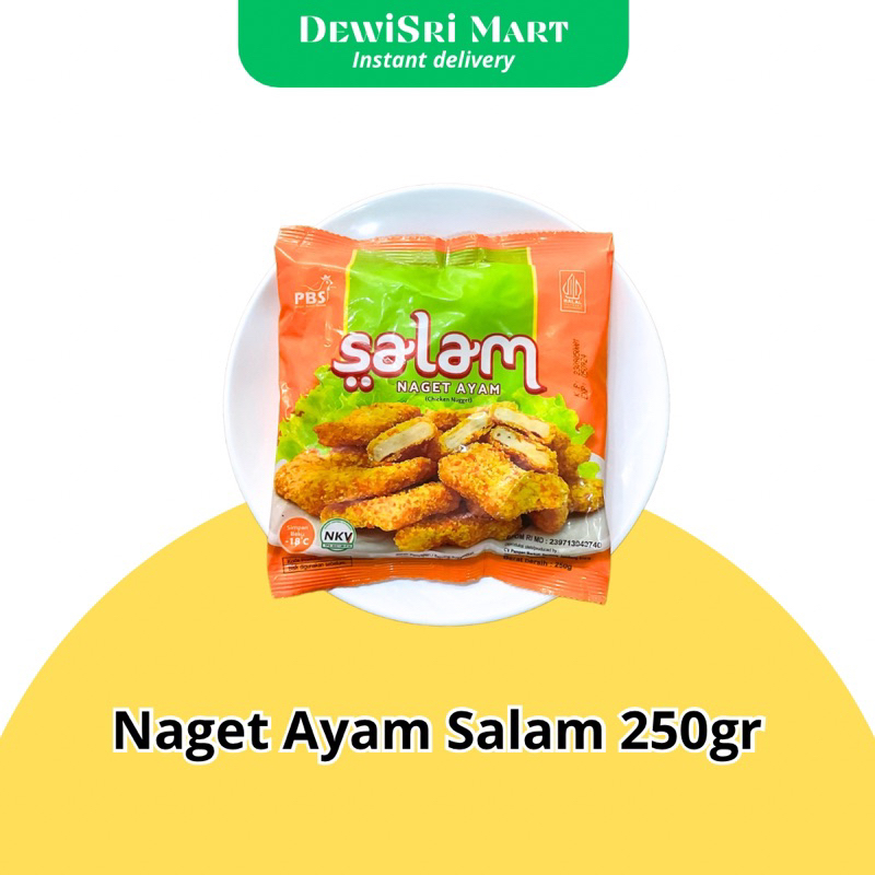 

Naget / Nugget Ayam Salam 250gr - Dewi Sri Mart