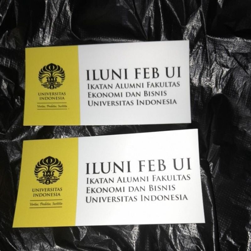 Stiker Ikatan Alumni FEB UI - ILUNI FEB UI -Alumni FEUI Ekonomi UI - PTN Universitas Kampus - Stiker