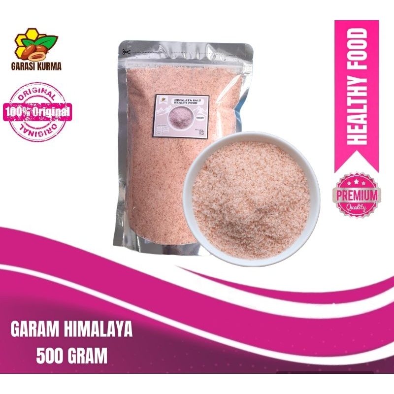 

GARAM HIMALAYA PINK SALT ASLI ORIGINAL PREMIUM ORGANIC 500 GRAM