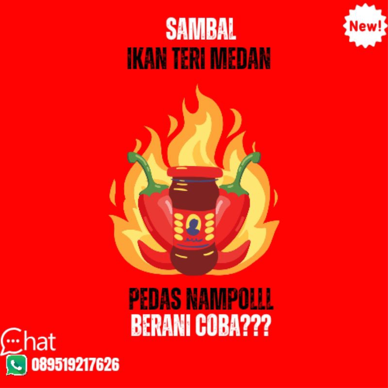 

SAMBEL TERI MEDAN CABE MERAH
