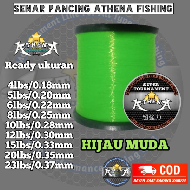 senar pancing super kuat 1800m senar pancing kecil kuat 50 kg senar pancing athena