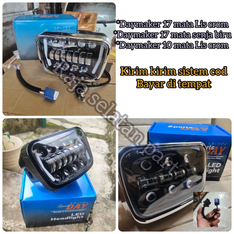 LAMPU DEPAN OVAL RX KING LED DAYMAKER