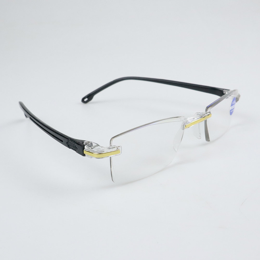 Kacamata Baca Frameless Anti Blue Light Reading Glasses Plus 1 - 641 / KACAMATA PHOTOCHROMIC BACA PLUS MINUS ANTI RADIASI BLUERAY PROGRESIF SILINDER PRIA WANITA