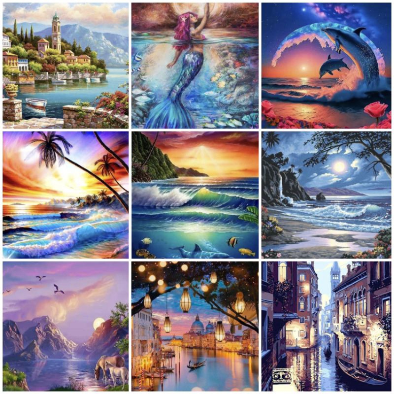 5D DIY DIAMOND PAINTING FULL DRILL 3040CM SET DIAMOND PAINTING