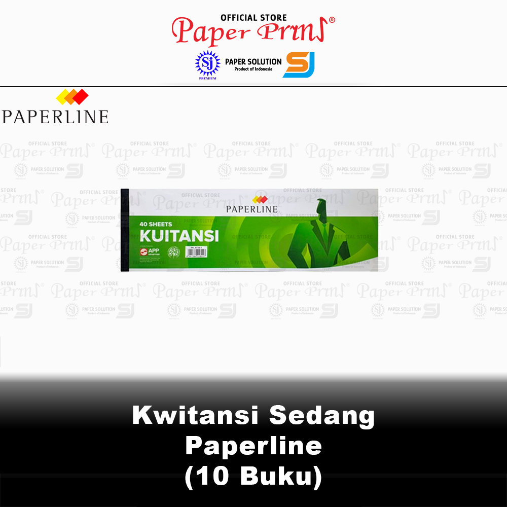 

Buku Kwitansi Sedang Paperline 1 Pack isi 10 Buku