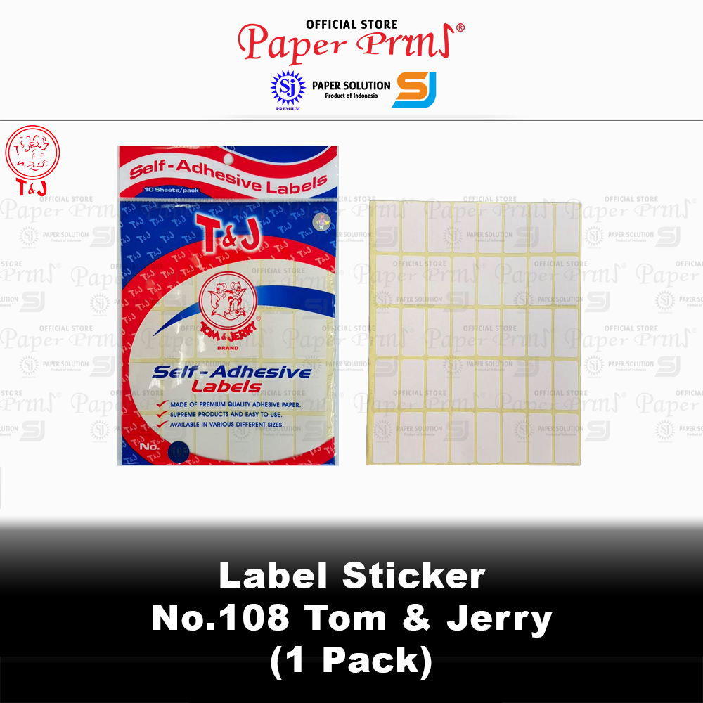 

Kertas Laser Label Stiker No. 108 Tom & Jerry