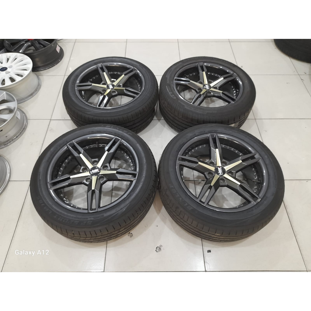 Velg Racing buat mobil Innova, Camry, HRV, Outlander, Rush, Almaz, Zenix tipe KEUNIKAI HSR R17 + Ban