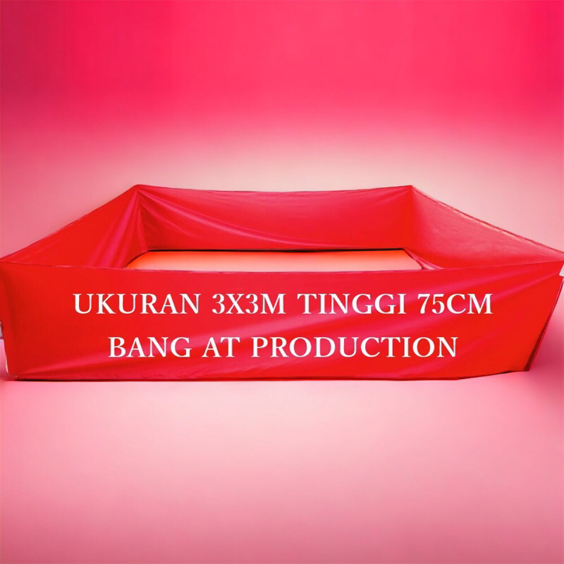 Arena gelanggang geber kain ayam aduan 3x3m