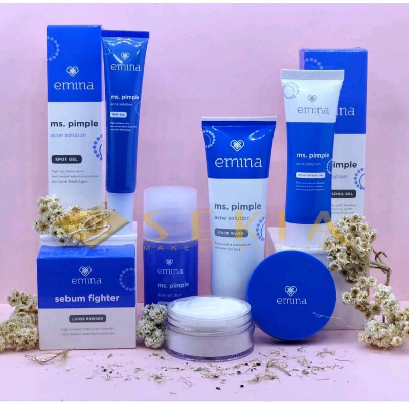 Paket Emina ms Pimple Acne Solution Series / Emina ms Pimple Series paket