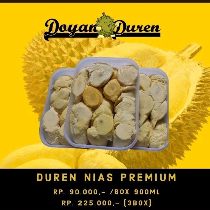 

paket durian nias 3box