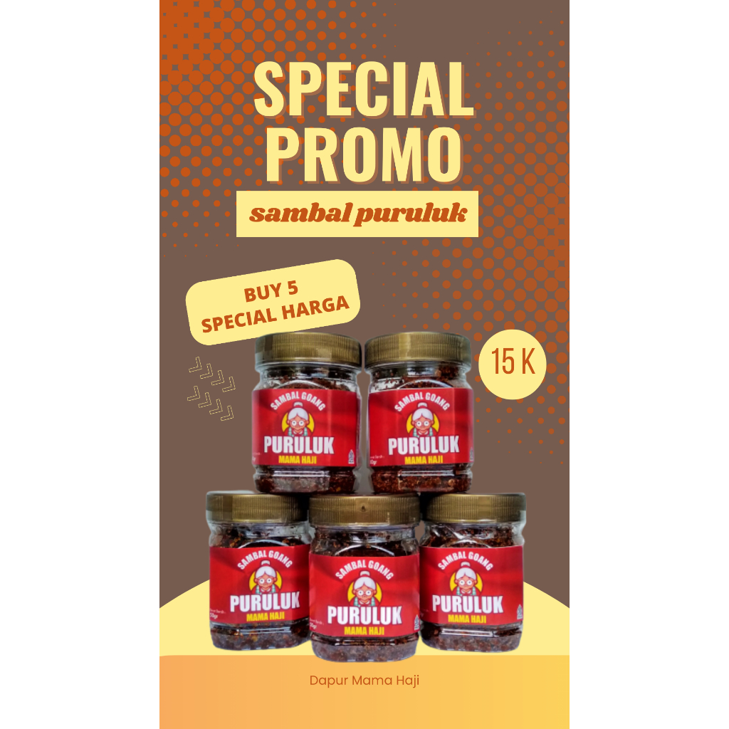 

Sambal Puruluk Mama Haji / Sambal Puruluk Khas Tasikmalaya / Sambal Pedas / Sambal Bubuk / Sambal Goang