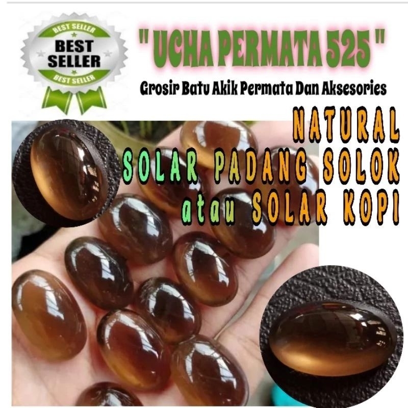 batu akik solar padang solok asli natural / solar kopi