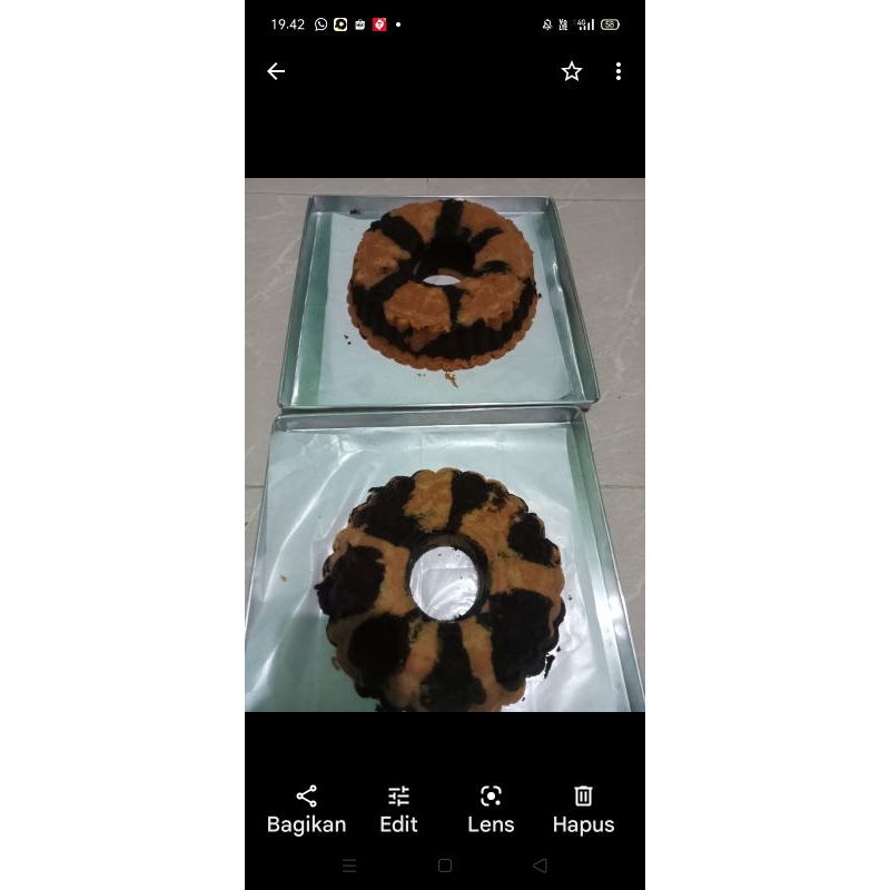 

Bolu cake marmer