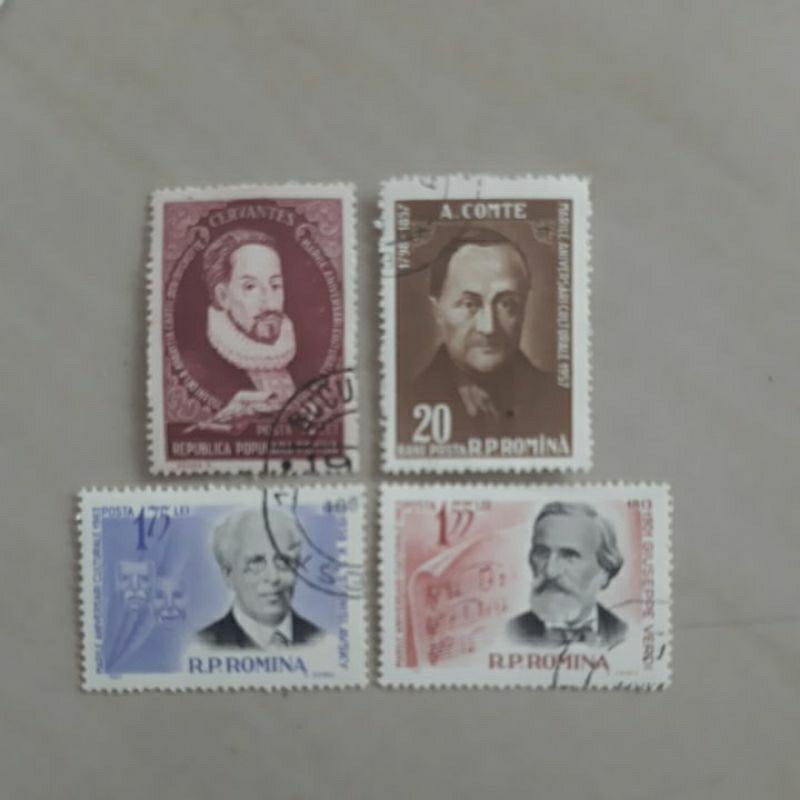 

Perangko Rumania Tokoh dan Musisi set 4 prangko