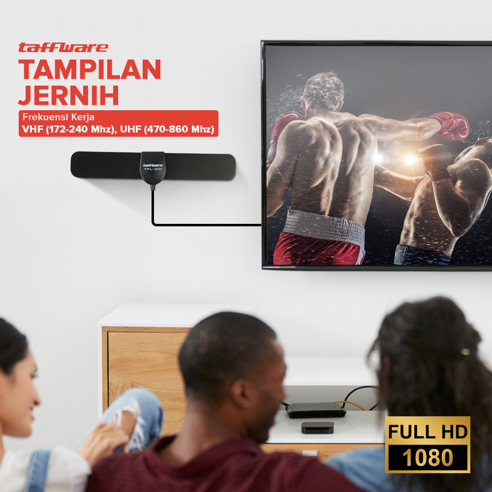Taffware Antena TV Digital Indoor DVB-T2 25dB TFL D141