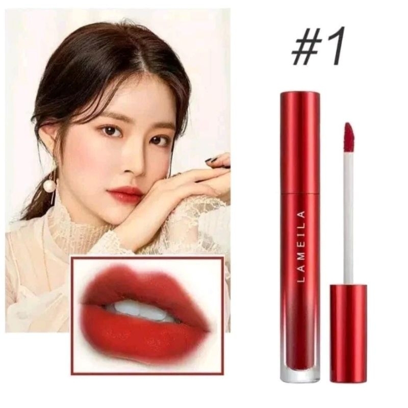 Lipstik Matte Lameila Red Edition Waterproof dan Tahan Lama