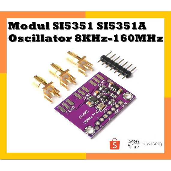 Modul SI5351 SI5351A Signal Clock Oscillator 8KHz-160MHz