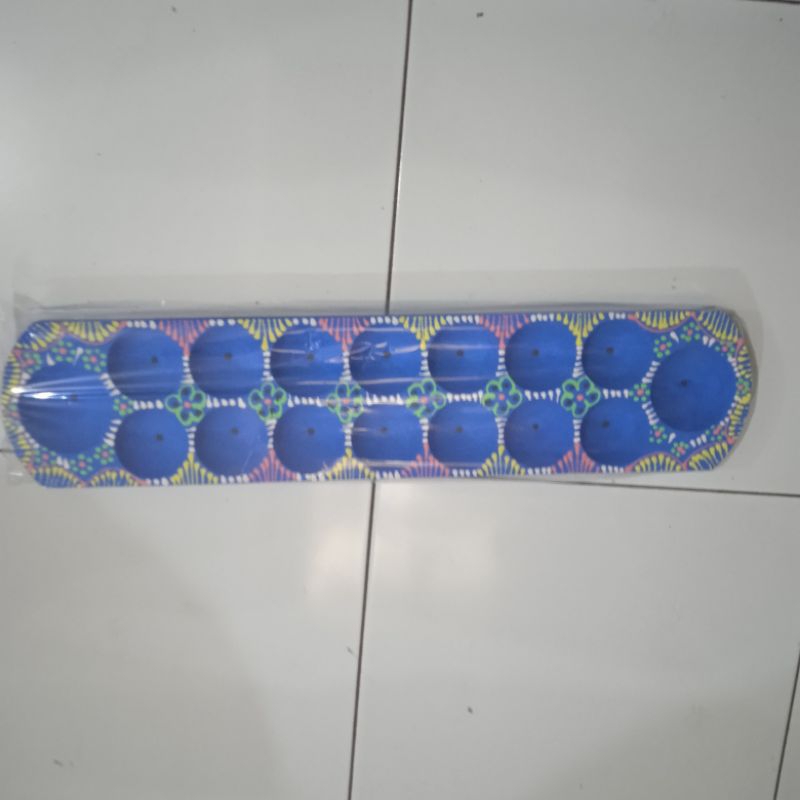 CONGKLAK KAYU LURUS MOTIF BATIK DAKON CONGKLAK MAINAN ANAK