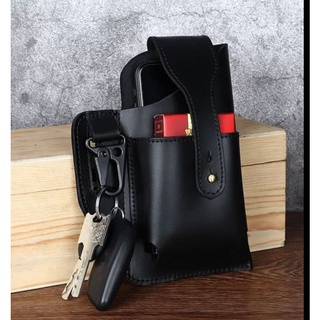 Dompet Hp Pinggang Pria Kulit Asli - Tas Pinggang Pria Dompet Hp Asli Kulit