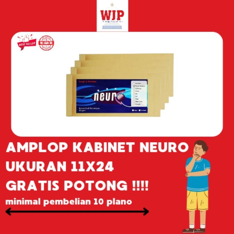 

AMPLOP KABINET NEURO SEAL/ NO SEAL UKURAN 11X24