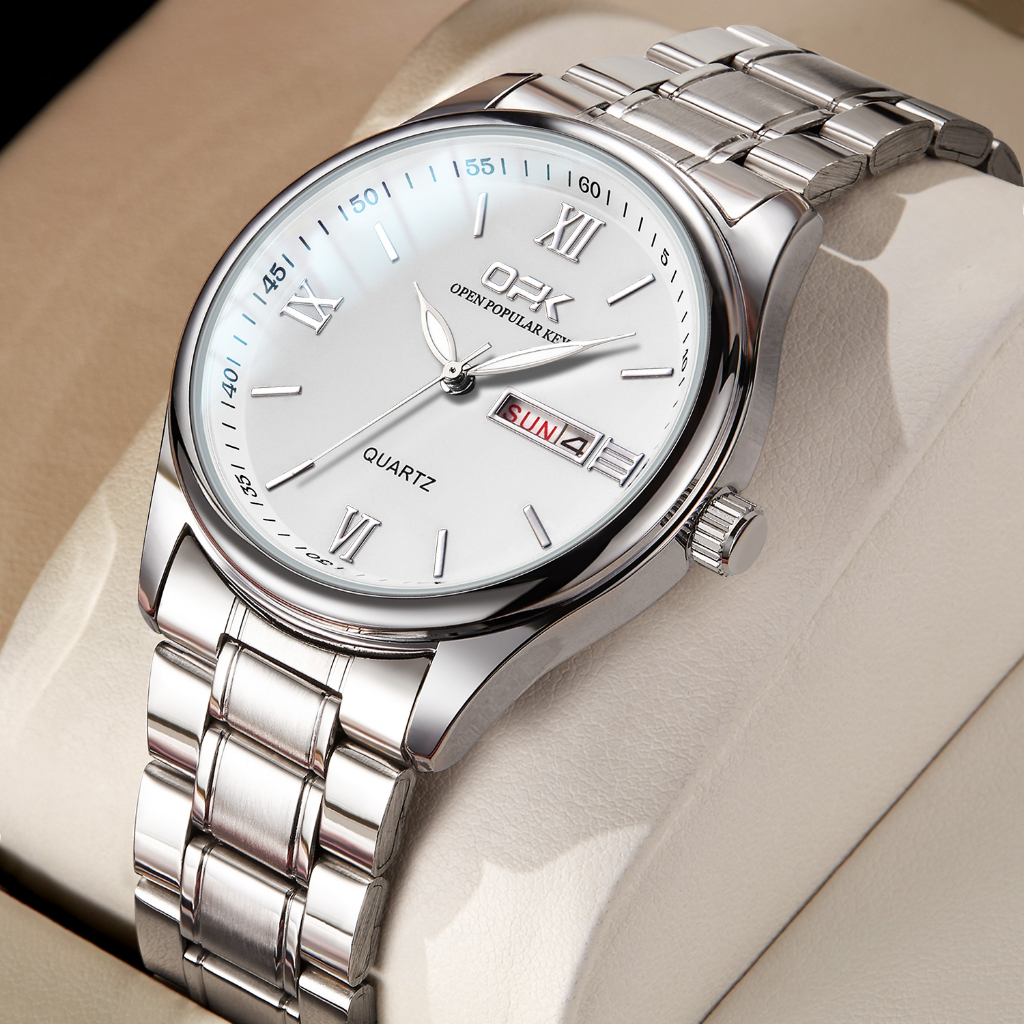 CUCI GUDANG OPK JAM TANGAN PRIA ORIGINAL ANTI AIR COWOK TAHAN ANALOG WATERPROOF GENUINE HITAM