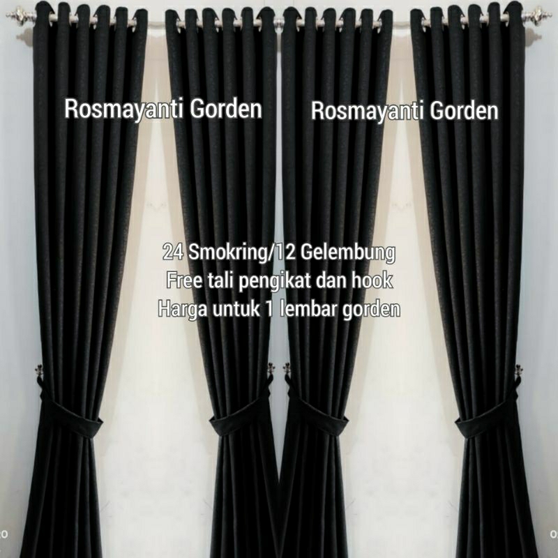 PROMO GORDEN BLACKOUT MURAH/GORDEN JENDELA POLOS TINGGI 220CM/GORDEN POLOS BLACKOUT PREMIUM