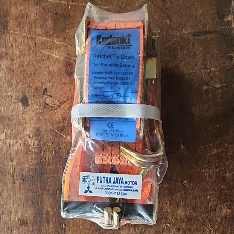 Track Belt Ratchet Tie Down 10M 1T