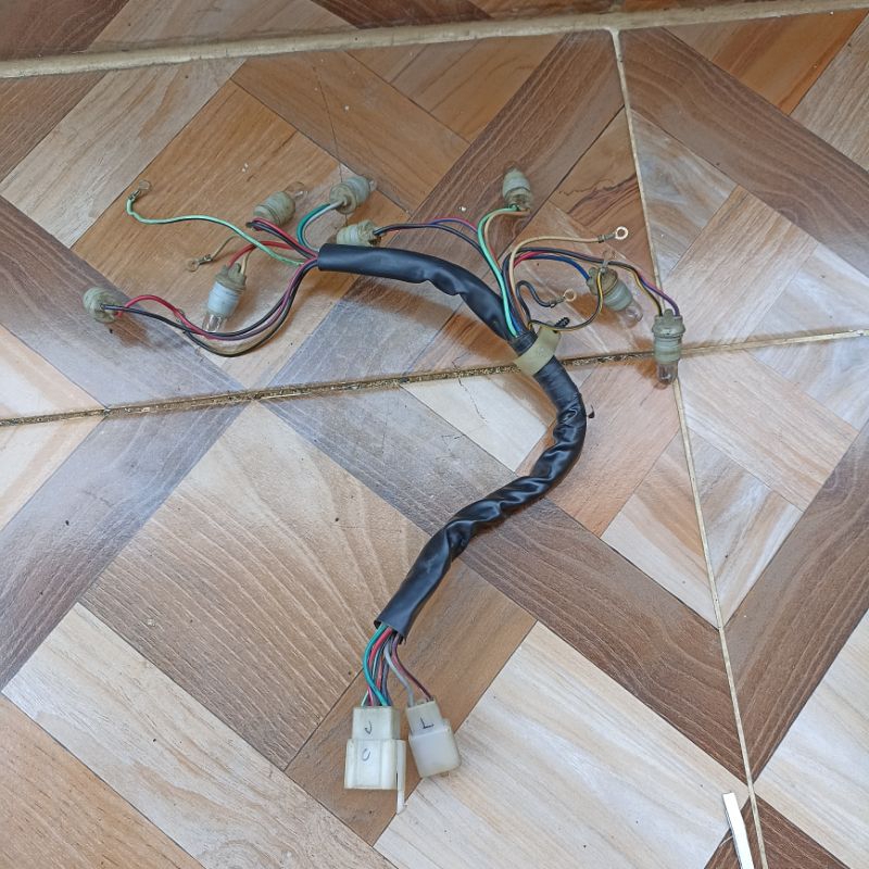 kabel fiting lampu spedometer socket kabel kilometer Ninja 250R karbu ninja 4tak Original