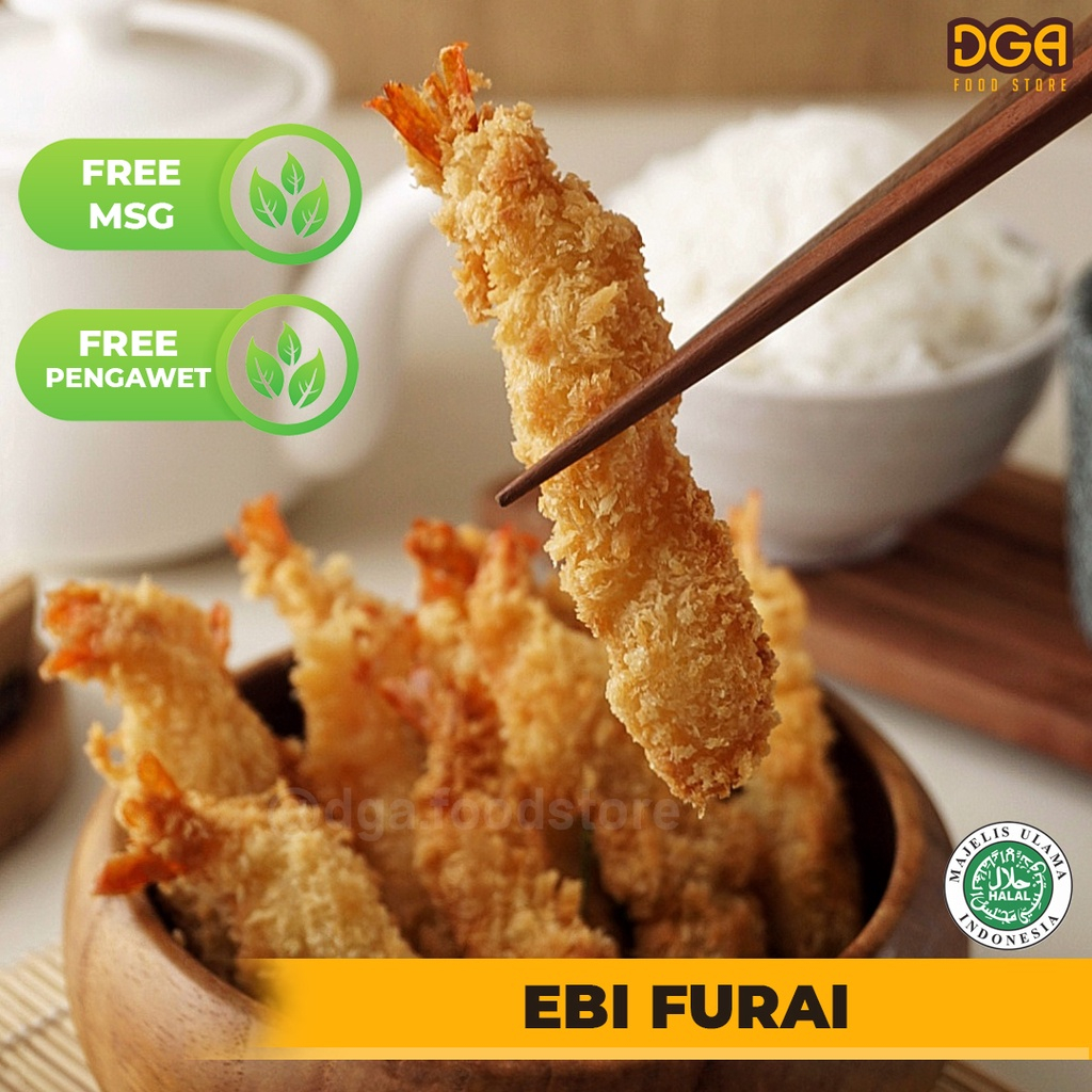

DGA Ebi Furai Tempura Isi 12 Non MSG Non Pengawet Halal MUI BPOM Murah