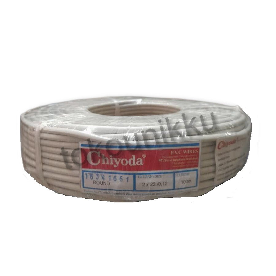 KABEL SERABUT ROUND CHIYODA 2 X 23 PUTIH
