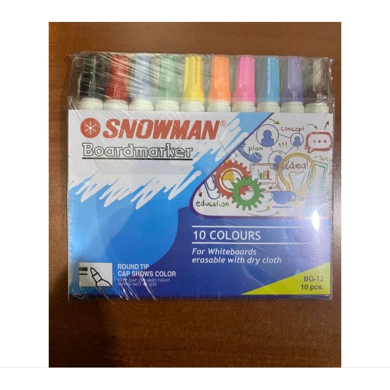 

Spidol snowman BG 12 whiteboard 10 warna