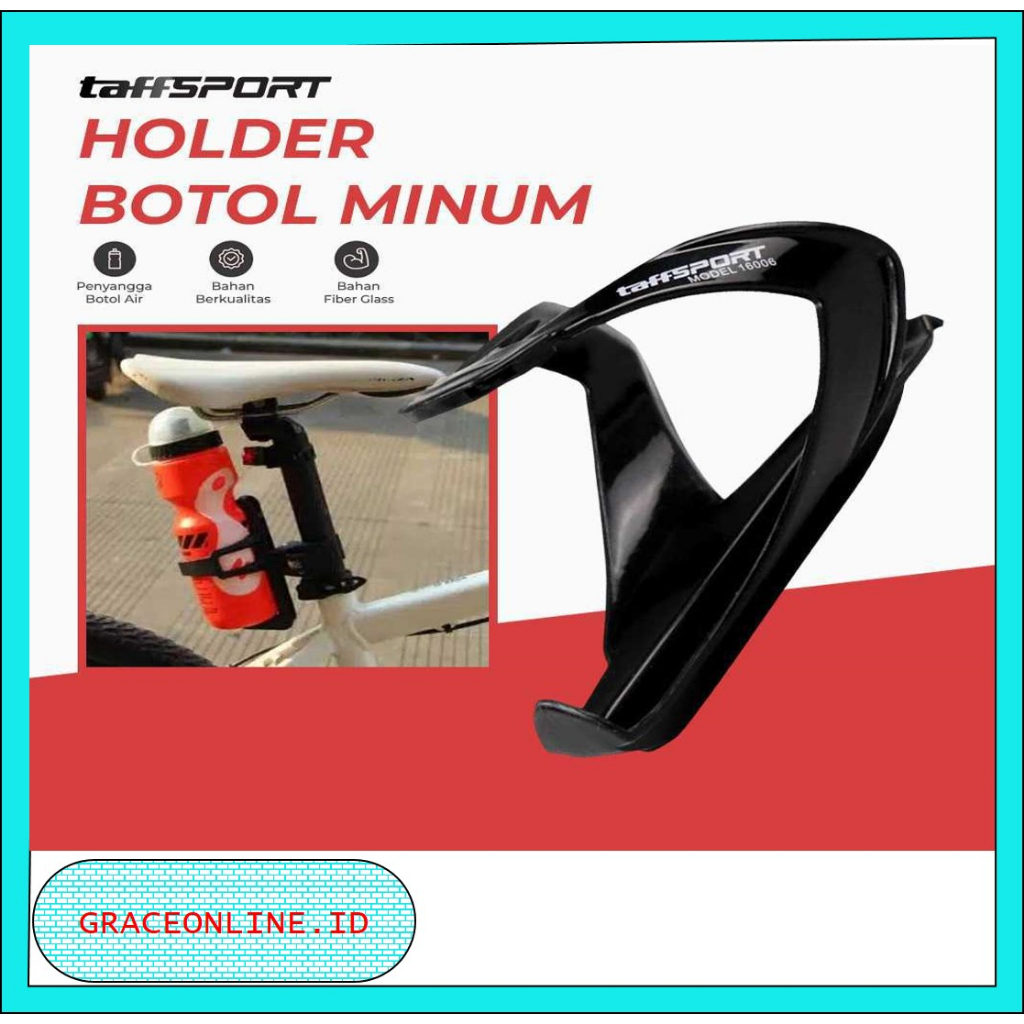 Taffsport Holder Botol Minum Sepeda Adjustable MTB Holder Botol Minum Sepeda Holder Air Minum Sepeda