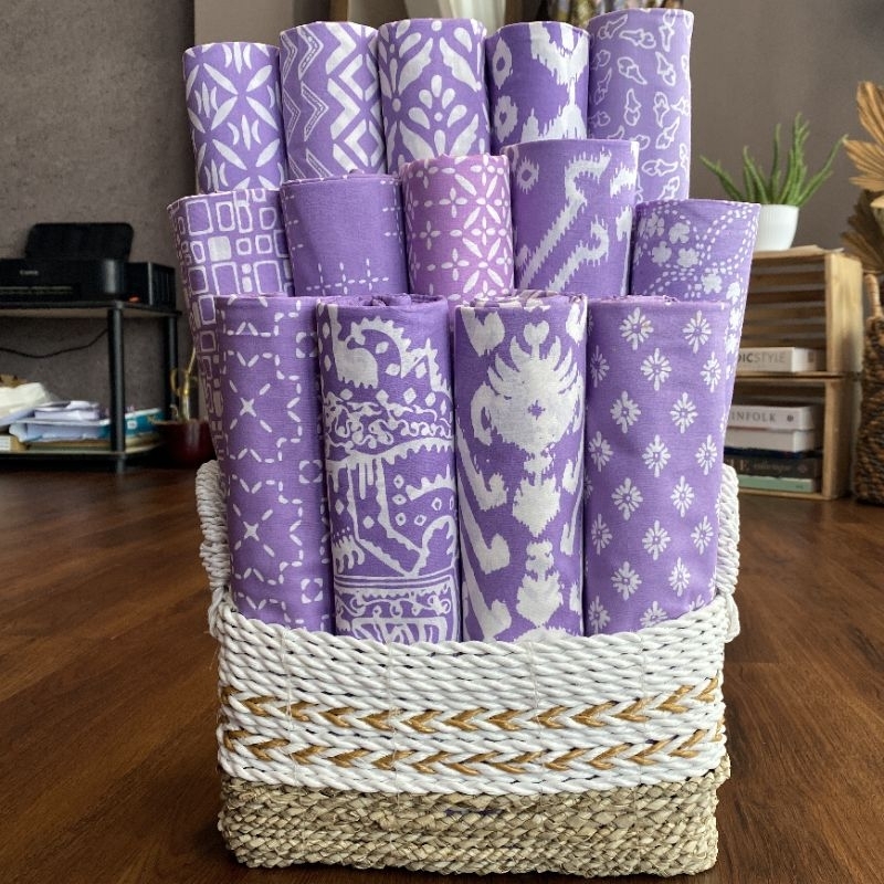 Kain Batik Series Ungu-Lilac 1