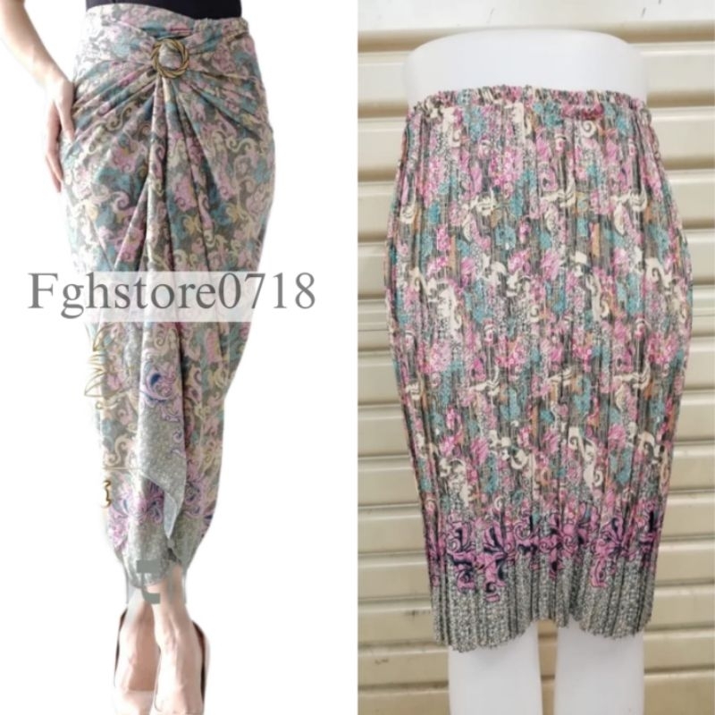 Rok Plisket Batik Couple Ibu&Anak | Rok Plisket Anak | Kain Bawahan Kebaya