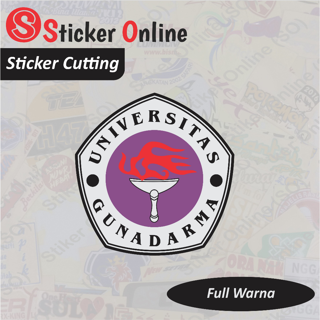 Stiker Universitas Gunadarma | Sticker Cutting Universitas Gunadarma