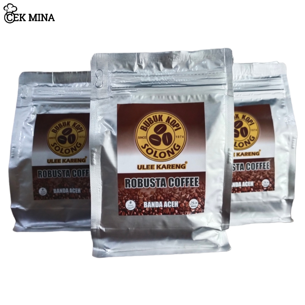 

kopi robusta solong 500 gram | bubuk kopi premium ulee kareng